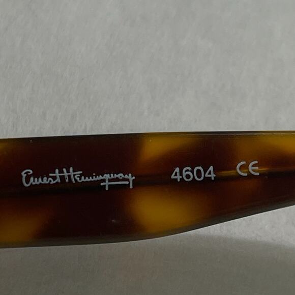 Ernest Hemingway Eyeglasses Sunglasses Frames Only French Shell 53-16-145 4604 - Picture 4 of 6